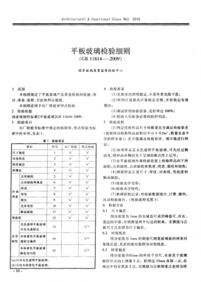 玻璃制品处观检验标准（玻璃的检验项目是什么）