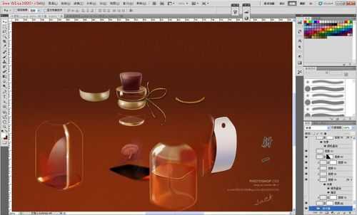 玻璃制品用ps画（ps玻璃材质怎么画）