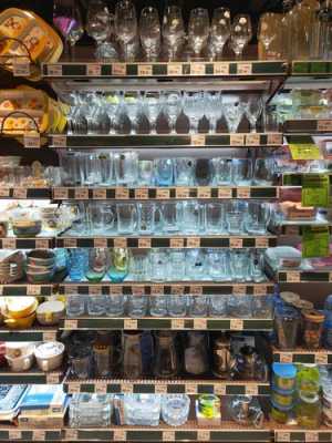 超市玻璃制品陈列教程（目前本市各大超市的玻璃制品的种类）